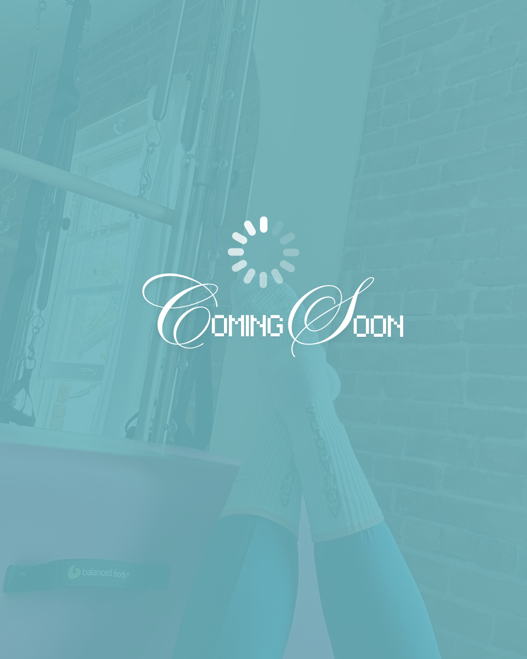 Placeholder image with 'Coming Soon' text and loading icon on a blurred background